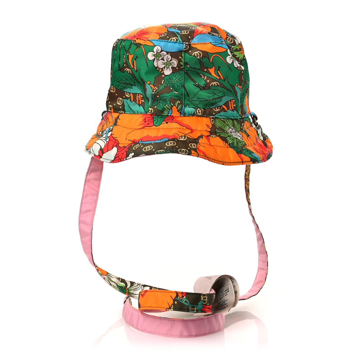 X THE NORTH FACE Econyl Nylon Floral Reversible Self-Tie Bucket Hat Pink