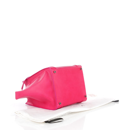 Celine Grained Calfskin Medium Phantom Luggage Fuchsia 6 of 11