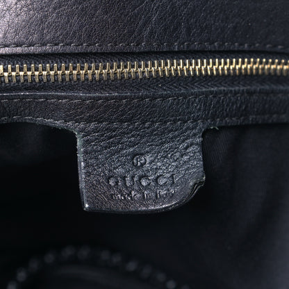 Gucci Calfskin Large Horsebit Chain Hobo Black 5 of 6