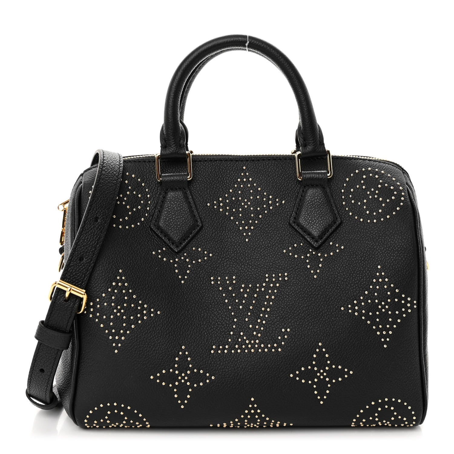 Louis Vuitton Empreinte Monogram Giant Studded Speedy Bandouliere 25 Black 1 of 10