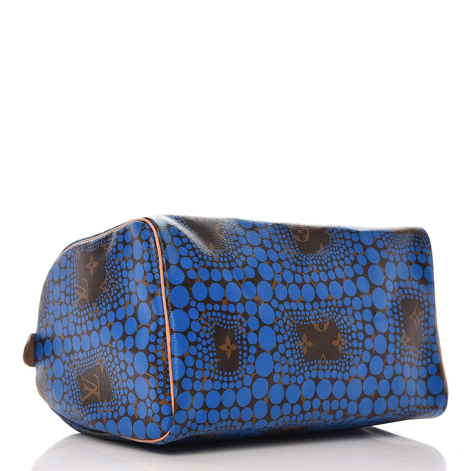 Louis Vuitton Monogram Kusama Town Speedy 30 Blue 4 of 10