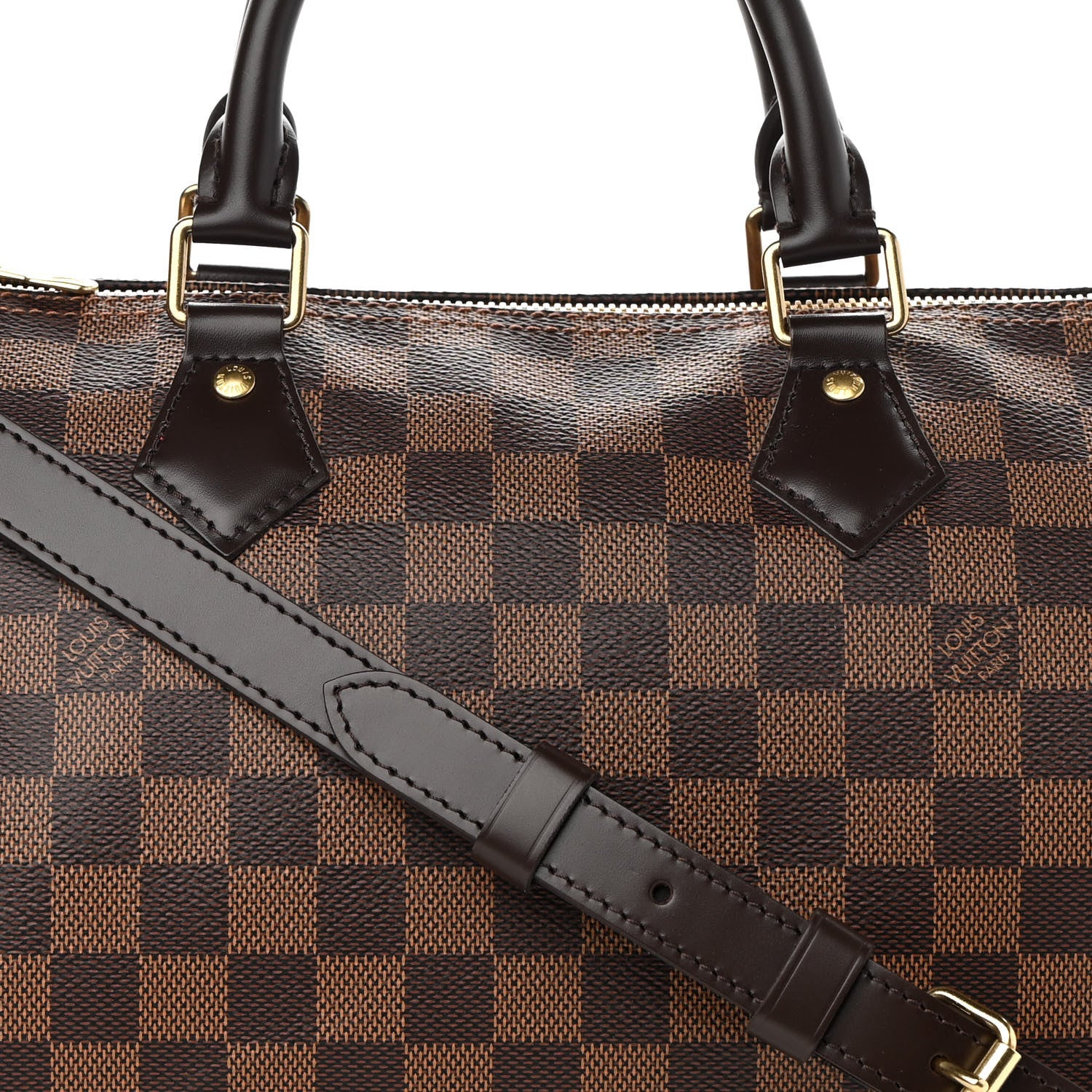 Louis Vuitton Damier Ebene Speedy Bandouliere 30 9 of 10