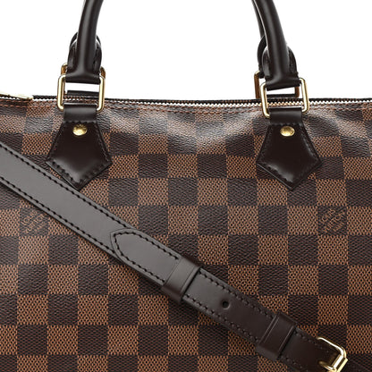 Louis Vuitton Damier Ebene Speedy Bandouliere 30 9 of 10