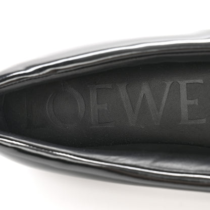Loewe Puffy Lambskin Padded Bow Ballerina Flats 39 Black 6 of 11