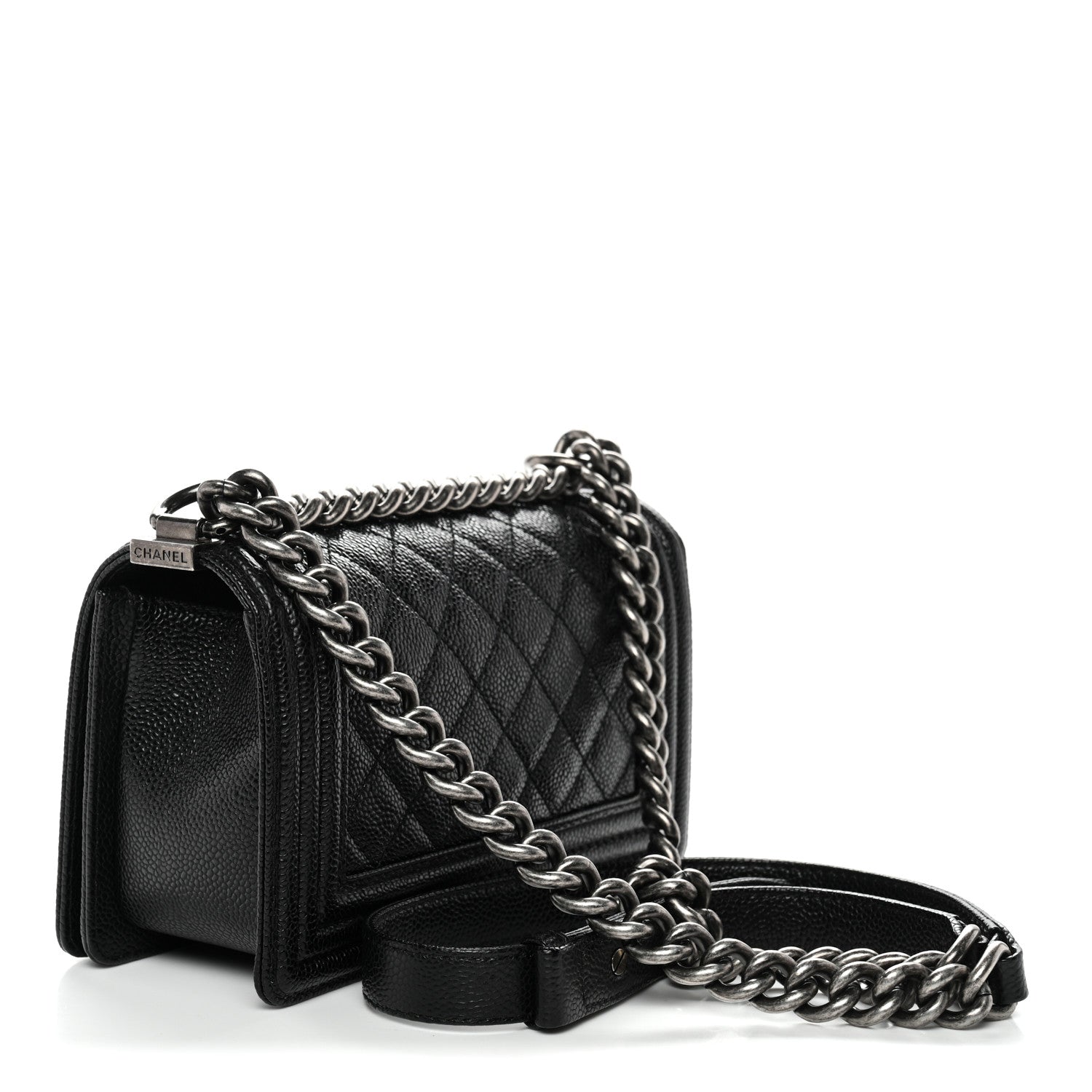 Chanel Caviar Quilted Small Boy Flap Black 3 of 9