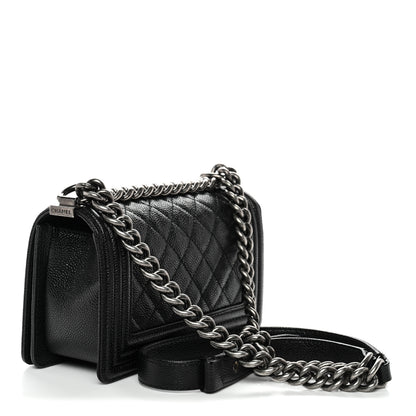 Chanel Caviar Quilted Small Boy Flap Black 3 of 9