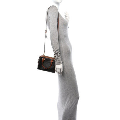 Celine Triomphe Canvas Calfskin Small Boston Bag Tan 2 of 9