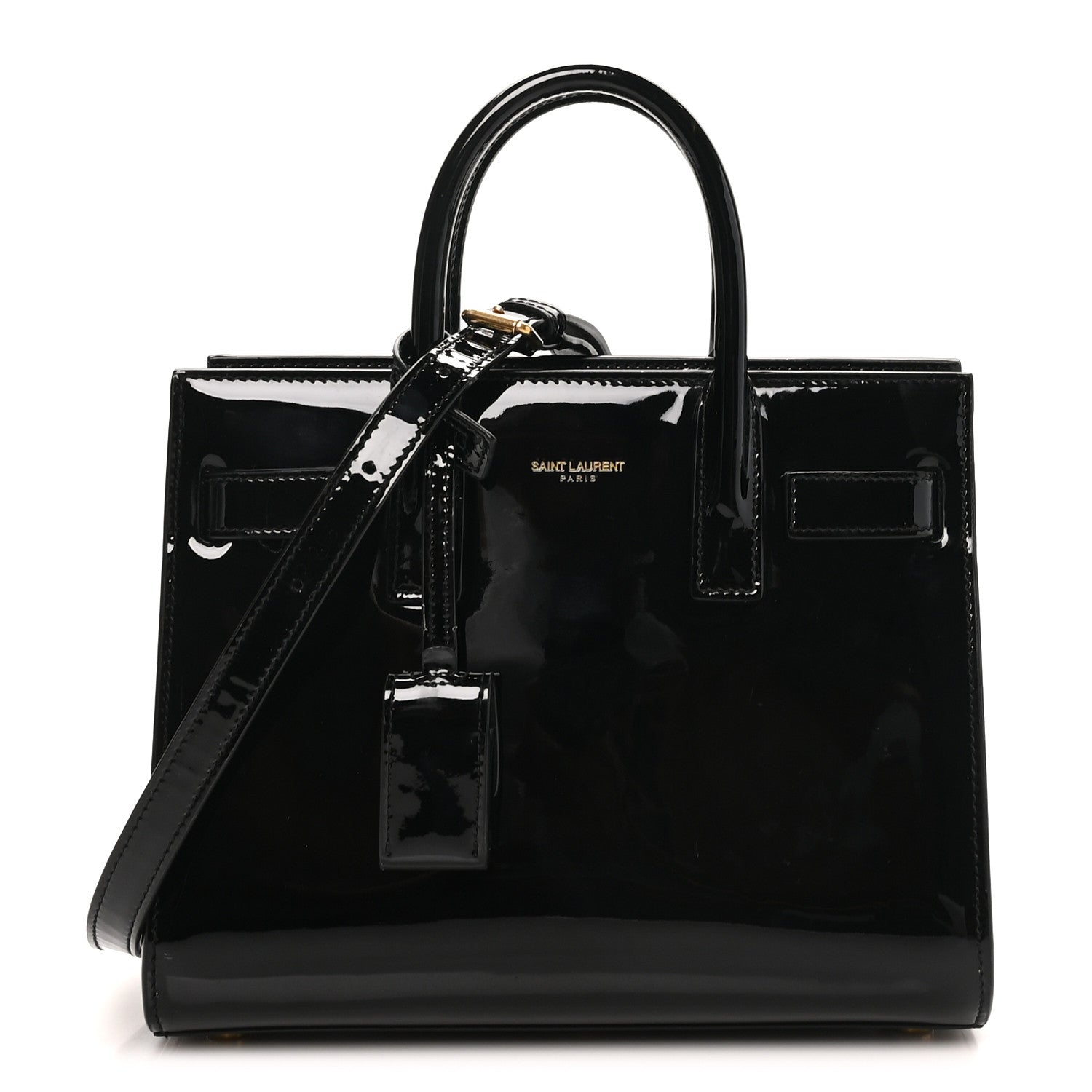 Saint Laurent Patent Nano Sac de Jour Black Black 1 of 10