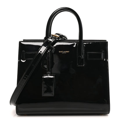 Saint Laurent Patent Nano Sac de Jour Black Black 1 of 10