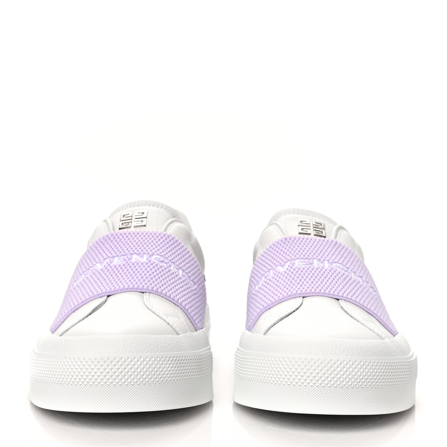 Calfskin Band Logo Womens City Sport Sneakers 39 Lilac