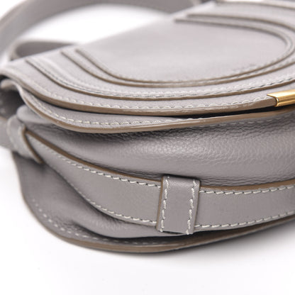 Chloe Calfskin Mini Marcie Round Crossbody Bag Cashmere Grey 8 of 11