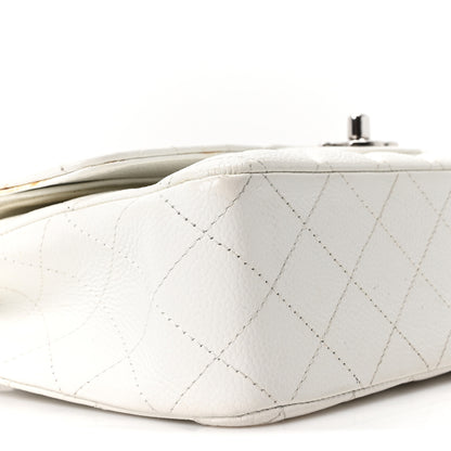 Chanel Caviar Quilted Medium Double Flap Ivory 9 of 10