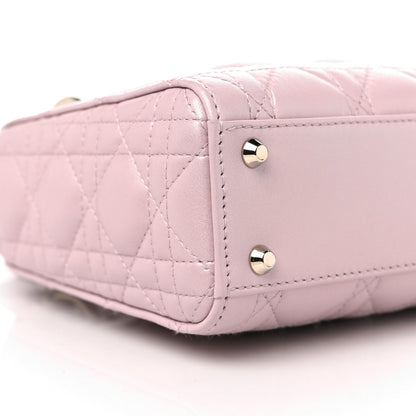 Christian Dior Metallic Lambskin Cannage Mini Lady Dior Lotus 7 of 8