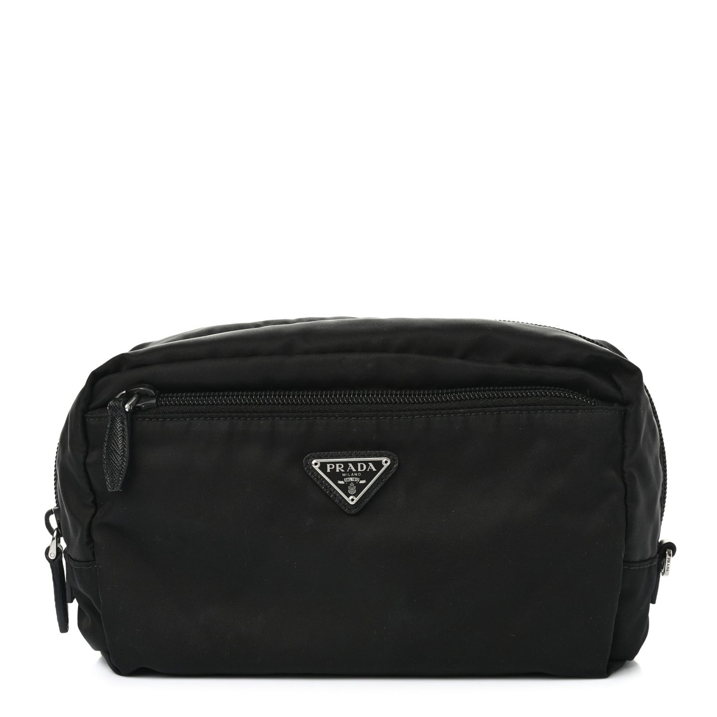 Nylon Cosmetic Pouch Black