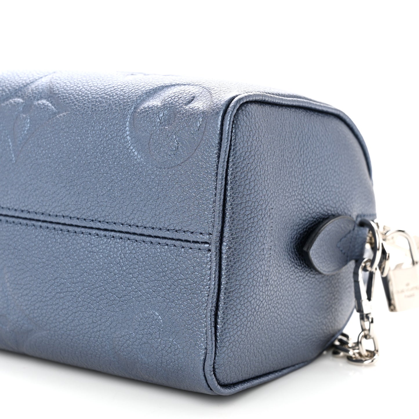 Metallic Empreinte Monogram Giant Speedy Bandouliere 20 Navy Nacre