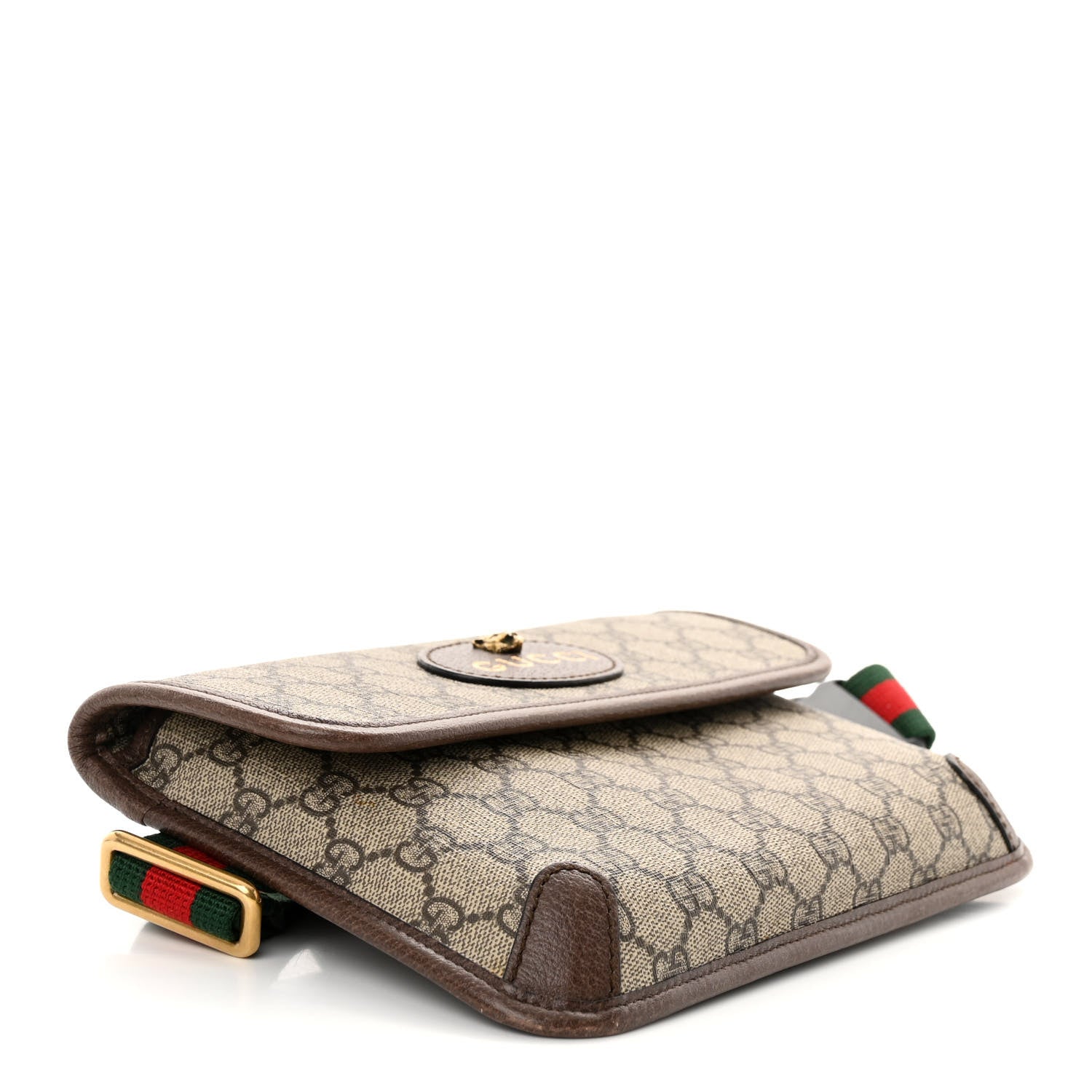 Gucci GG Supreme Monogram Neo Vintage Web Belt Bag Brown 4 of 11
