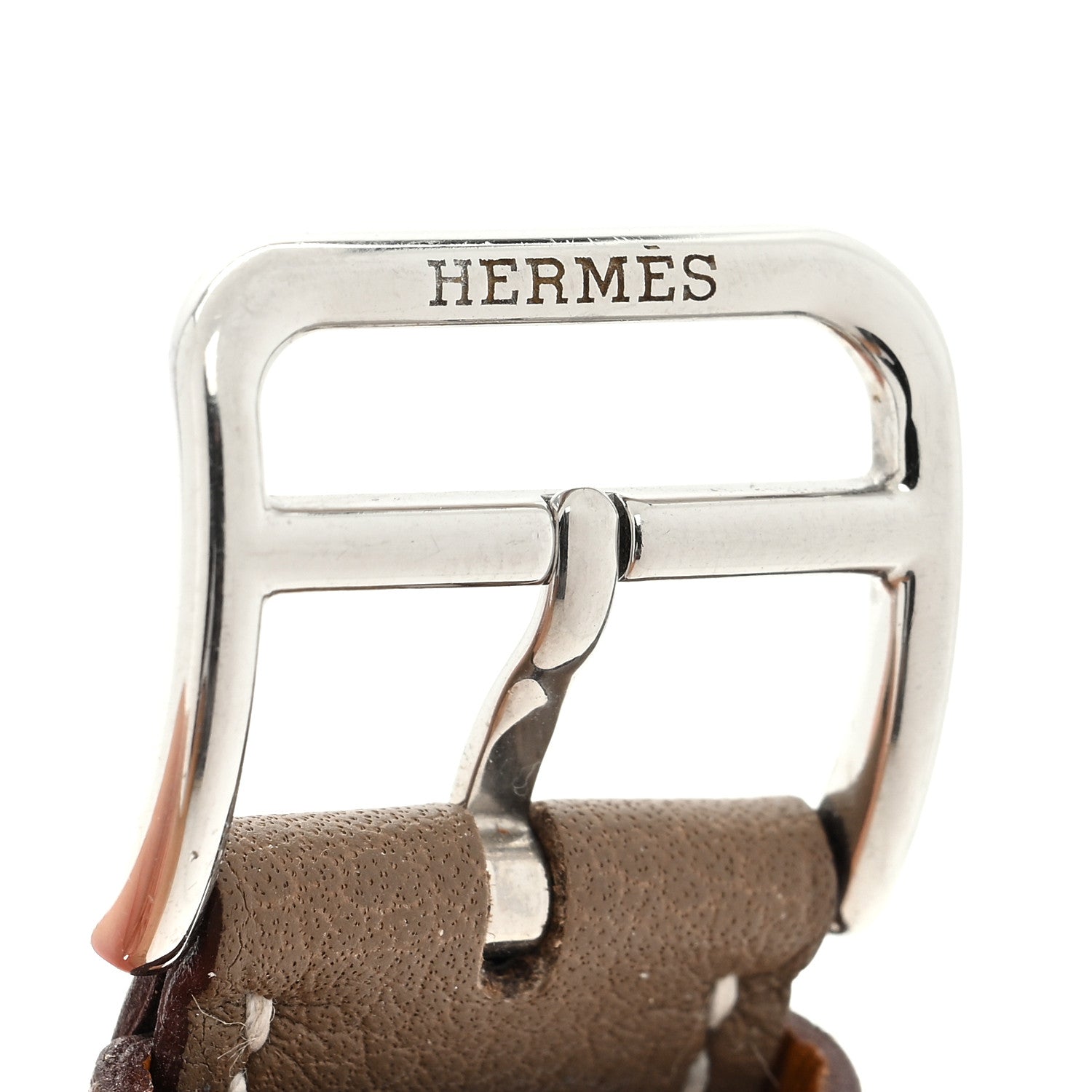 Hermes Swift Heure H Hour Watch PM Double Tour Strap Etoupe 4 of 7
