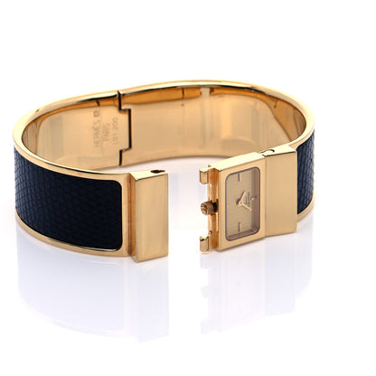 Hermes Stainless Steel Lizard 19mm Loquet Quartz Watch Mykonos 4 of 6