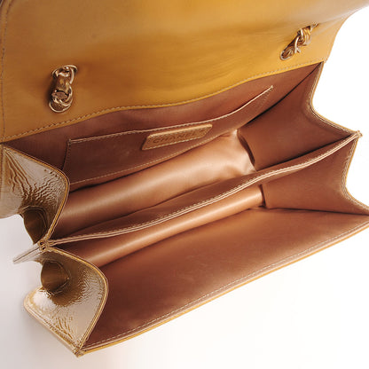 Chanel Patent Medium Madison Flap Gold 5 of 9