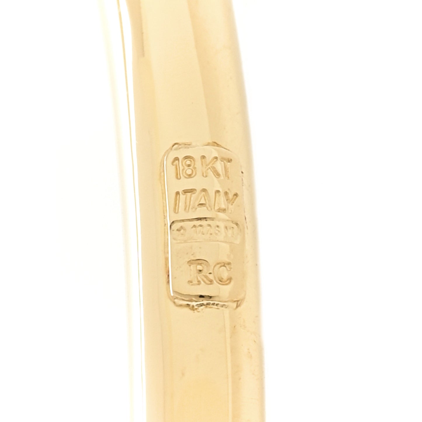 18K Yellow Gold Perfect Hoop Classic Large Thick Earrings