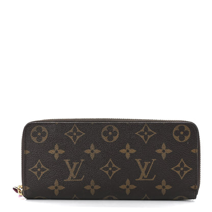 Louis Vuitton Monogram Clemence Wallet Fuchsia 1 of 11