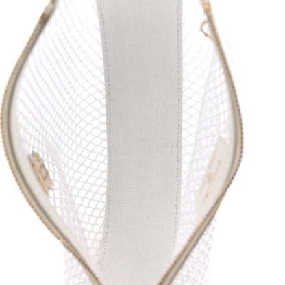 Chanel Mesh Shiny Lambskin Chain Hobo White 6 of 11