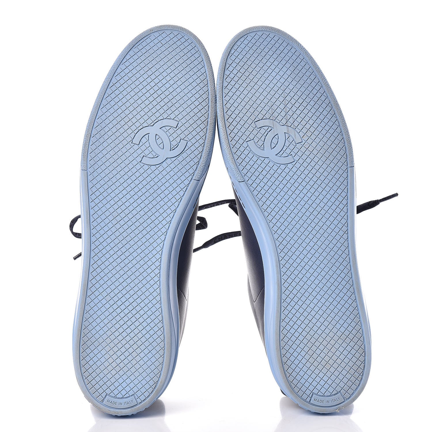 Chanel Calfskin Mens Sneakers 46 Navy 7 of 14