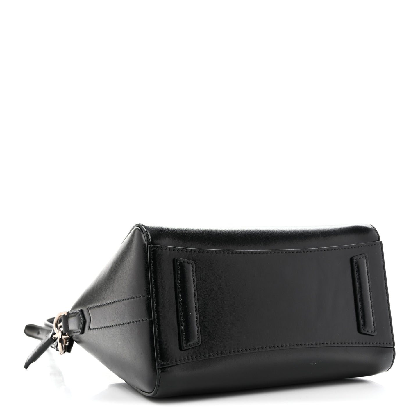 Shiny Lord Calfskin Mini Antigona Black