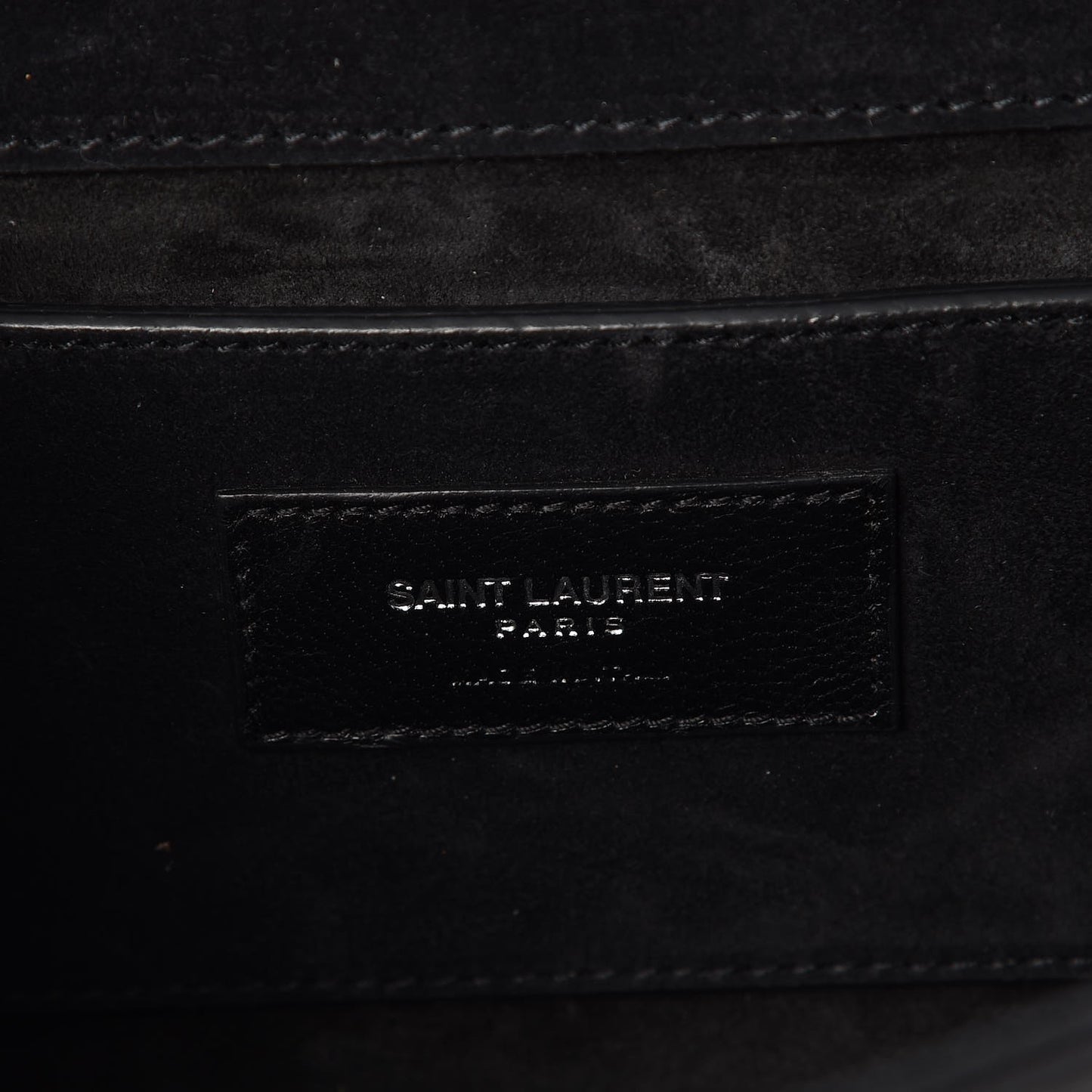 Calfskin Fringe Medium Snake Monogram Satchel Black