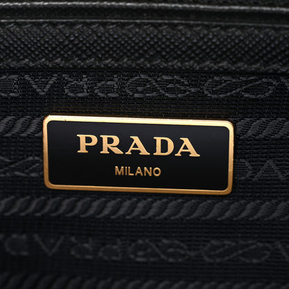 Prada Saffiano Small Galleria Double Zip Tote Black 6 of 10