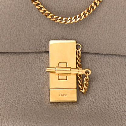 Chloe Grained Lambskin Mini Drew Shoulder Bag Motty Grey 7 of 9