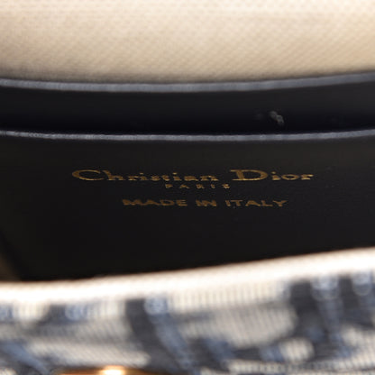 Christian Dior Oblique Saddle Clutch Chain Blue 6 of 10