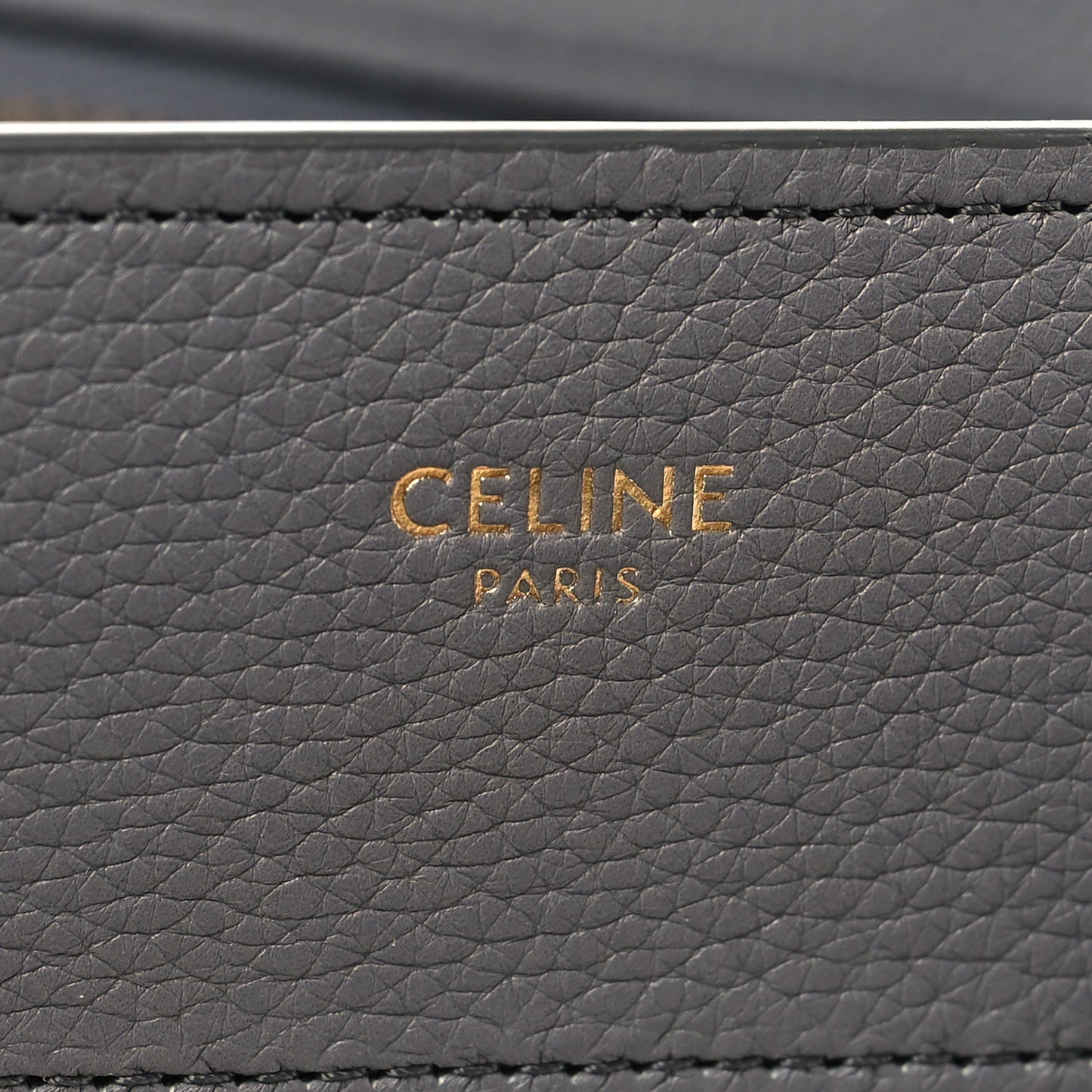 Baby Drummed Calfskin Micro Luggage Kohl