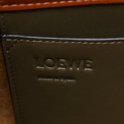Loewe Calfskin Linen Mini Lazo Tote Khaki Green 6 of 9