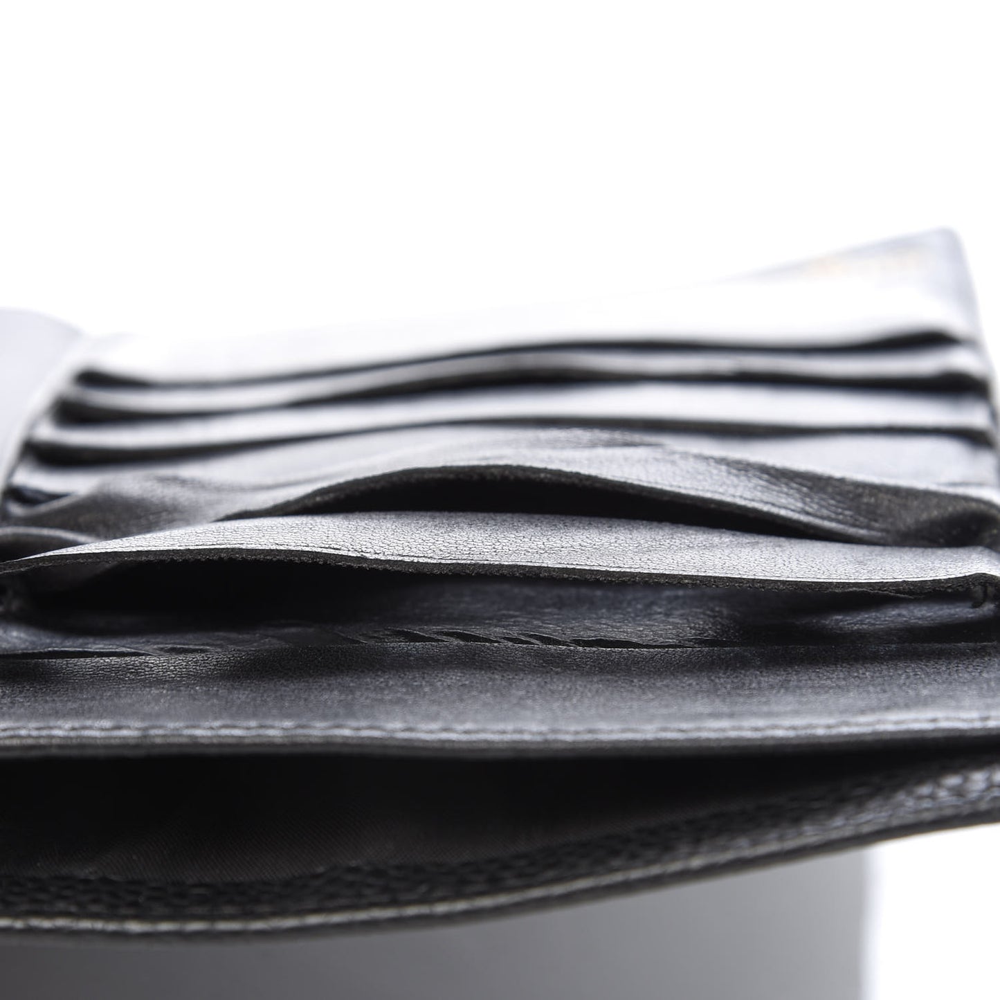 Caviar Timeless CC French Wallet Black