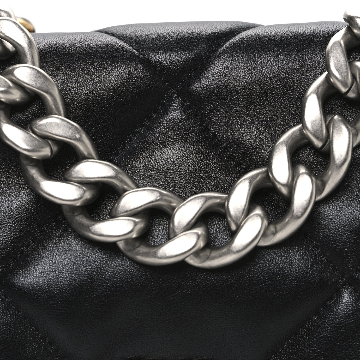 Chanel Lambskin Quilted Large Chanel 19 Flap Black 8 of 11