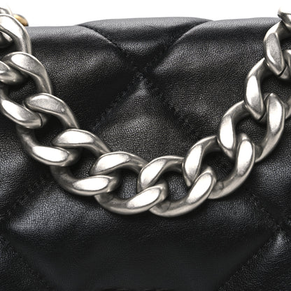 Chanel Lambskin Quilted Large Chanel 19 Flap Black 8 of 11
