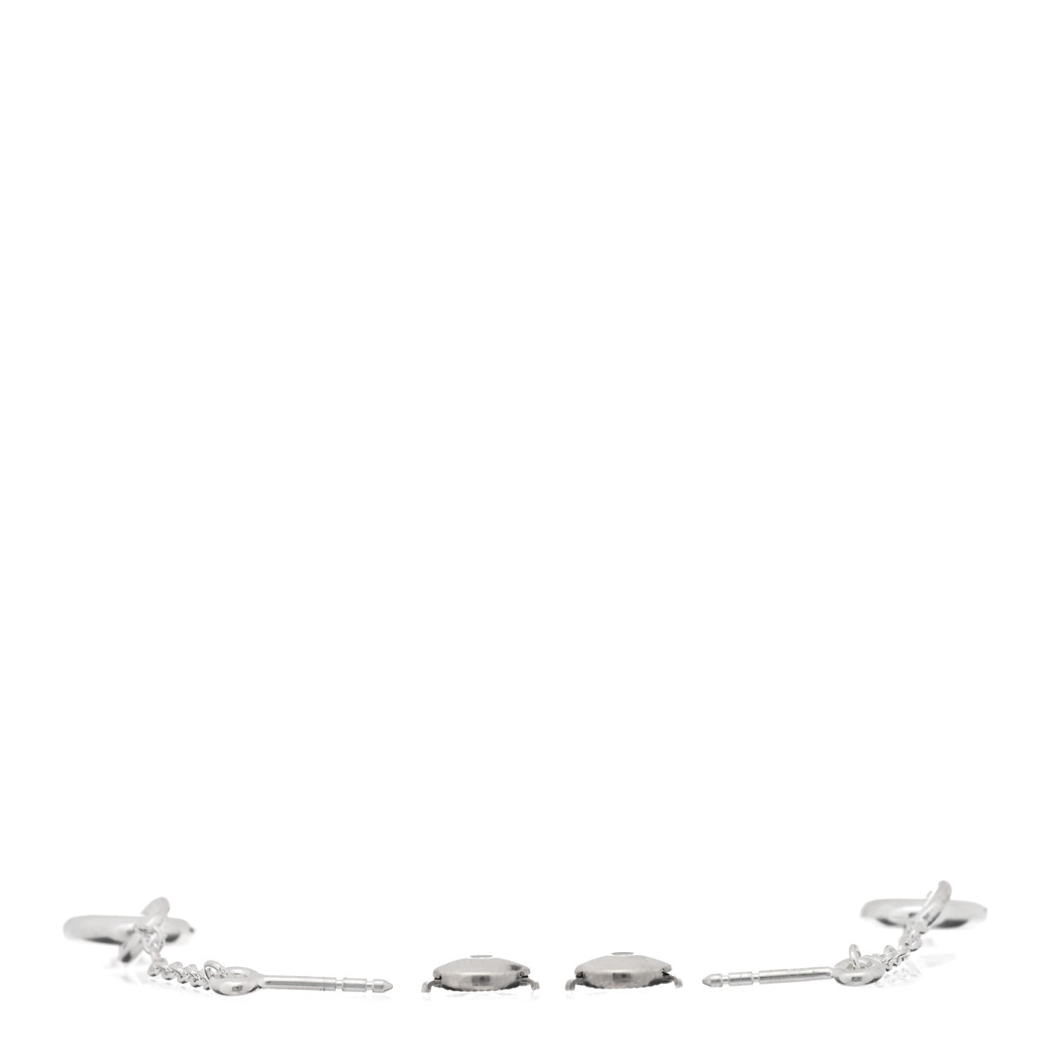 Hermes Sterling Silver Farandole Drop Earrings 3 of 5
