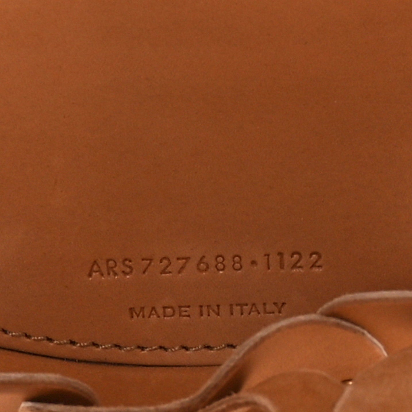 Vegetable Tanned Calfskin Studded Seau Coeur Bucket Bag Vintage Brown