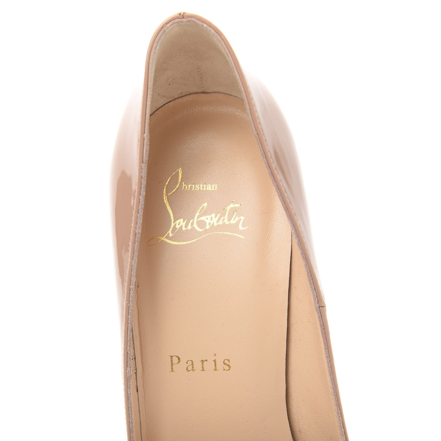 Christian Louboutin Patent So Kate 120 Pumps 38 Nude 6 of 7