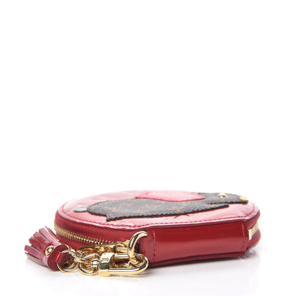 Louis Vuitton Vernis Animania Lapin Bunny Round Coin Purse Pomme D'Amour 4 of 6