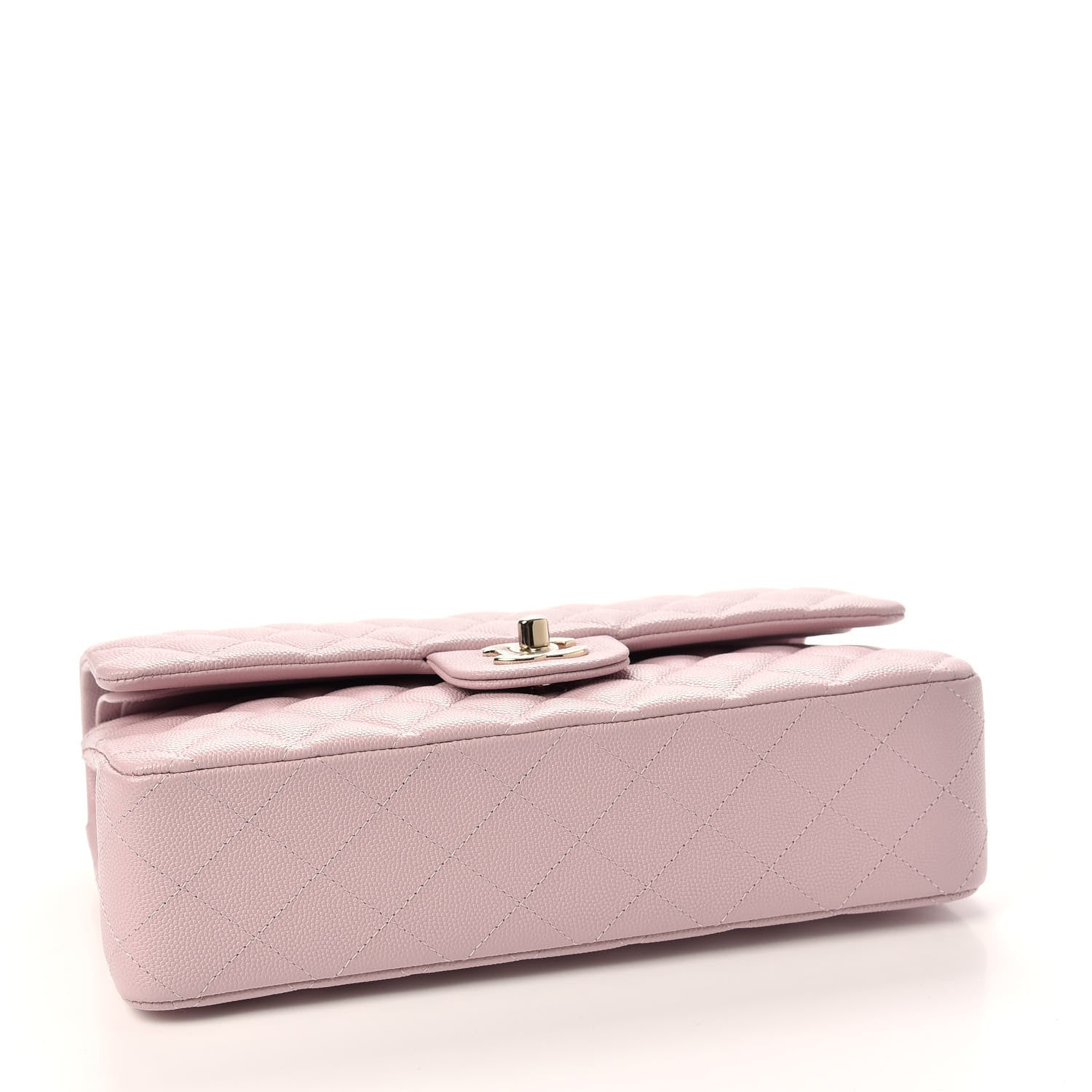 Chanel Caviar Quilted Medium Double Flap Light Pink 4 of 10