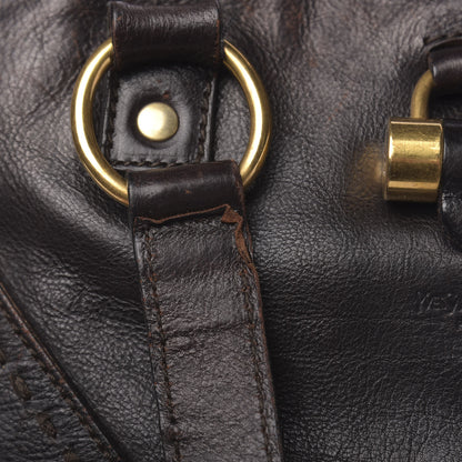 Saint Laurent Calfskin Oversized Muse Brown 12 of 19