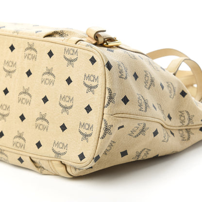 MCM Visetos Medium Essentials Shopper Tote Beige 7 of 10