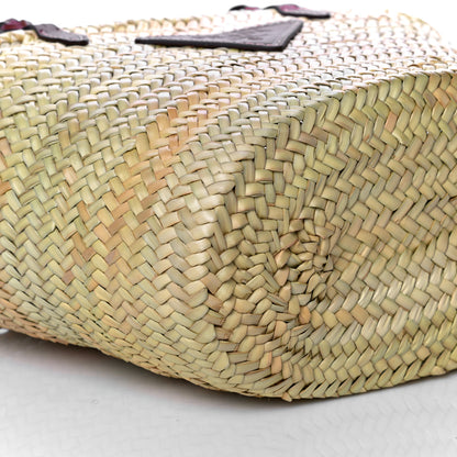 Prada Palmitto Vitello Woven Braided Large Basket Tote Bag Naturale Cognac 8 of 11