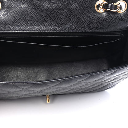 Chanel Caviar Quilted Jumbo Single Flap Black 5 of 9