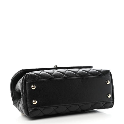 Chanel Caviar Quilted Mini Coco Handle Flap Black 4 of 9