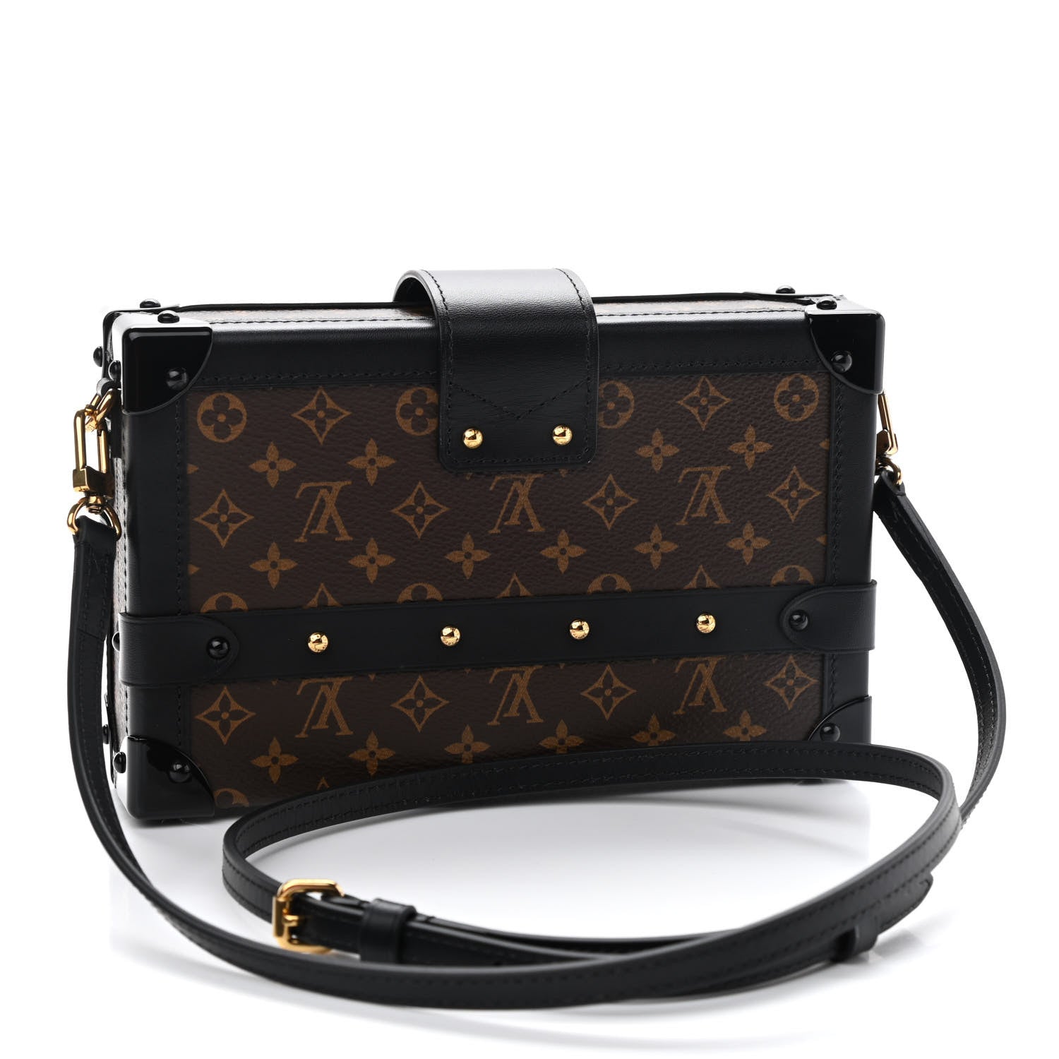 Louis Vuitton Monogram Petite Malle Black 3 of 8