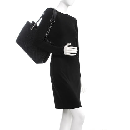 Chanel Caviar Quilted Grand Shopping Tote GST Black 3 of 21