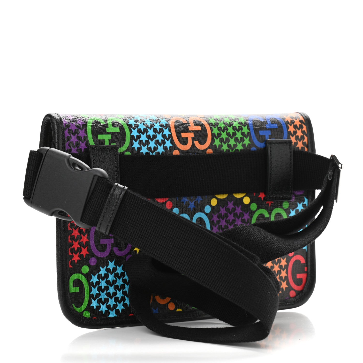 Gucci GG Supreme Monogram Psychedelic Slim Belt Bag Black 5 of 12